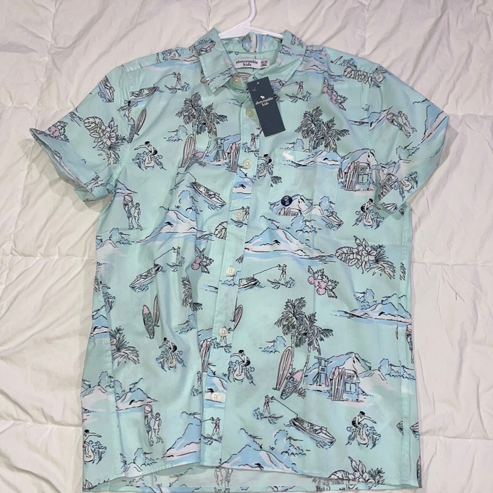 Button Up abercrombie kids shirt